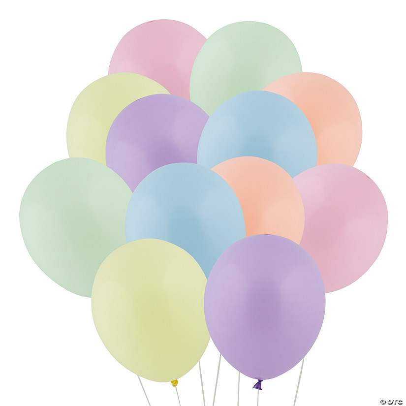 Bulk  144 Pc. Pastel Latex Balloons Image
