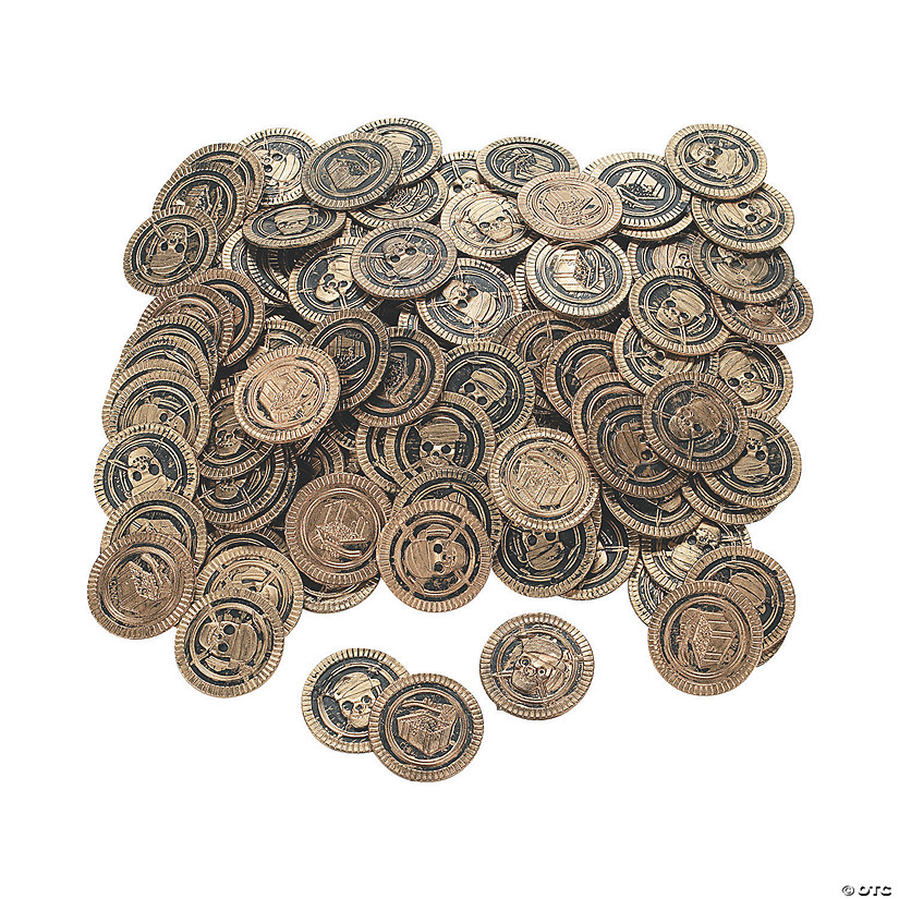 Bulk 144 Pc. Pirate Coins Image