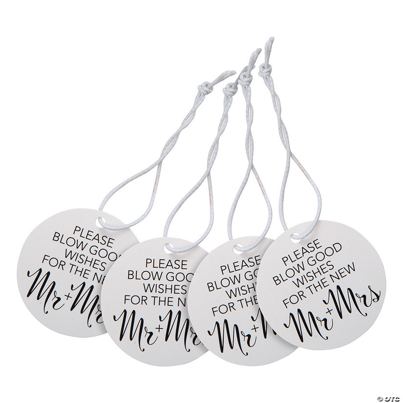 Bulk 144 Pc. Wedding Wishes Favor Tags Image
