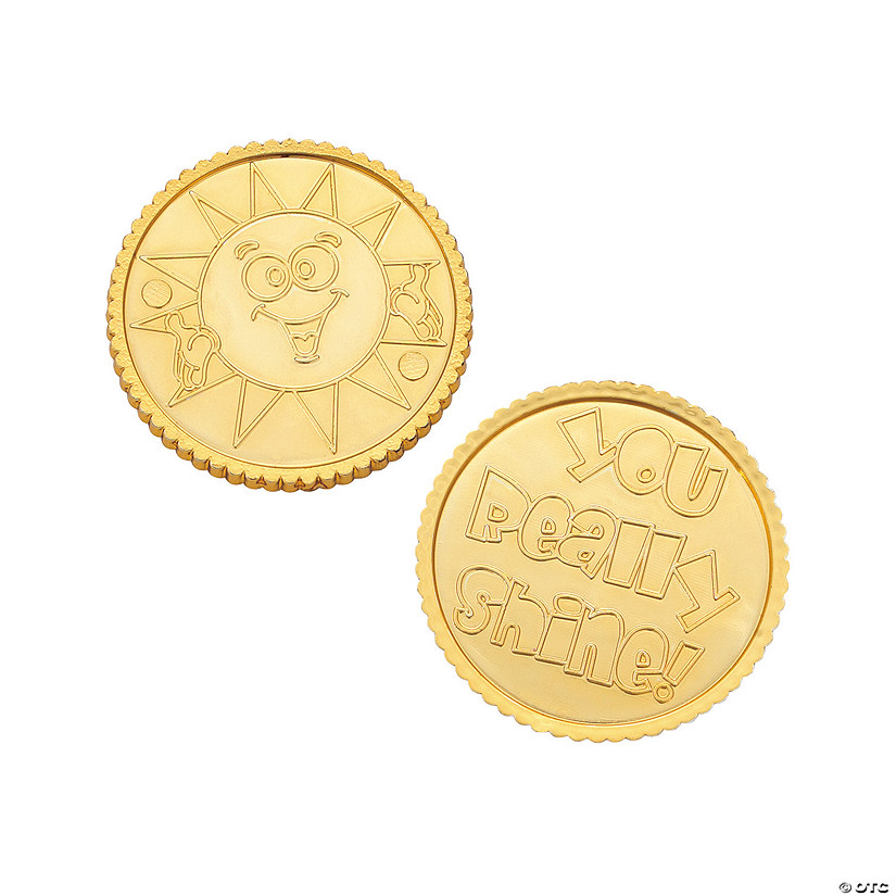 Bulk 144 Pc. You Really Shine Motivational Gold Coins Image