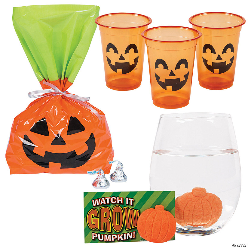 Bulk 148 Pc. Halloween Grow-a-Pumpkin Handout Kit for 48 Image