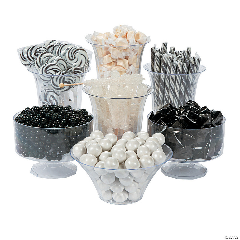 Bulk 1698 Pc. Black & White Candy Buffet Assortment Image