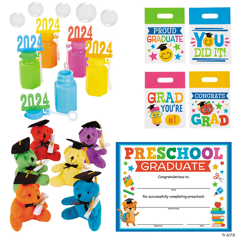 Bulk 196 Pc. Preschool Graduation Favor Kit for 48 Guests Image