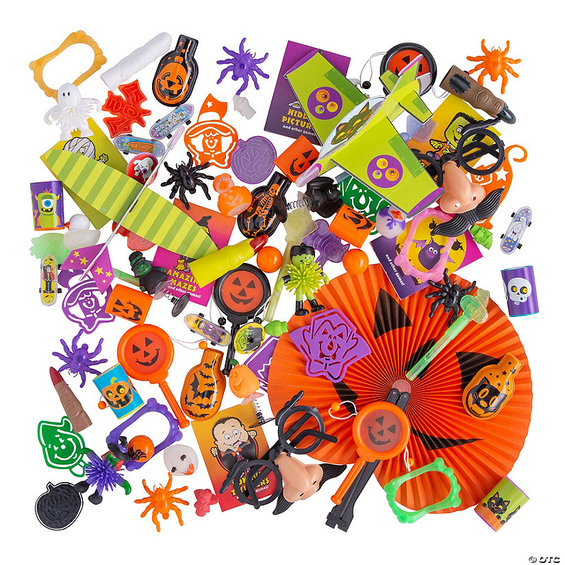 Bulk 250 Pc. Halloween Trick-or-Treat Novelty & Toy Assortment Image
