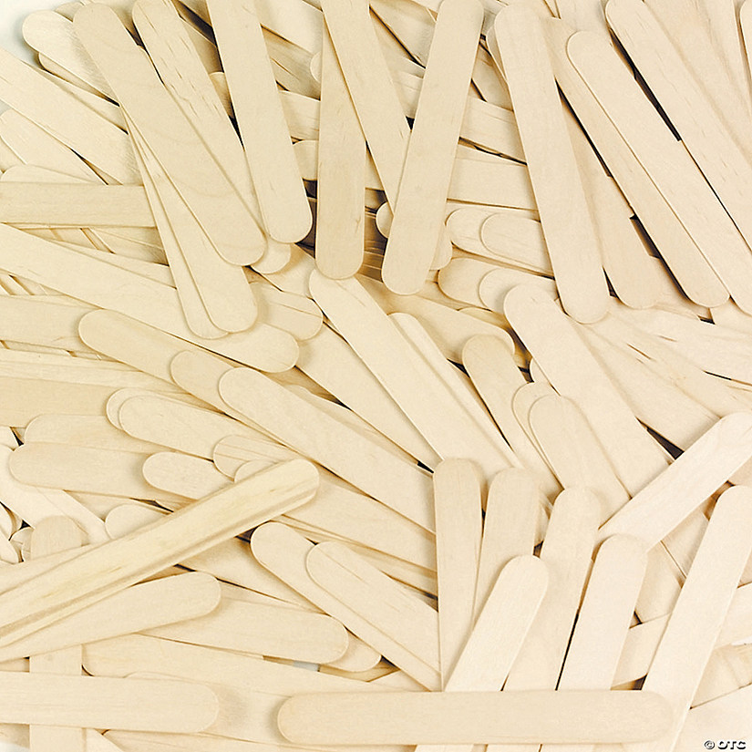 Bulk 2500 Pc. Large Natural Wood Craft Sticks Image