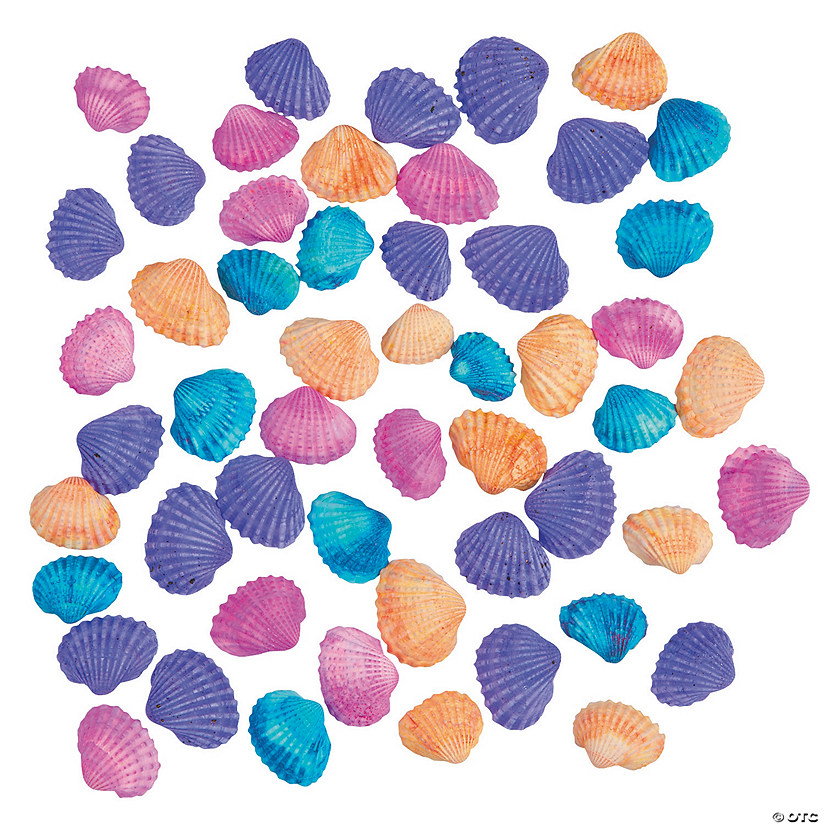 Bulk 300 Pc. Colored Clamrose Sea Shells Image