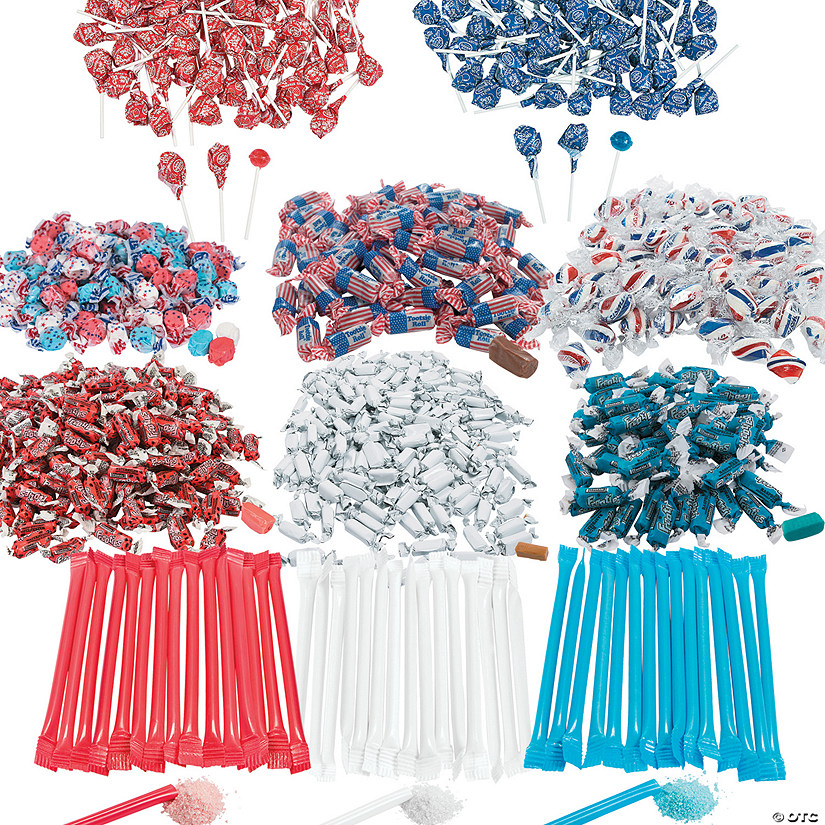 Bulk 3000 Pc. Patriotic Parade Red, White & Blue Candy Assortment Image