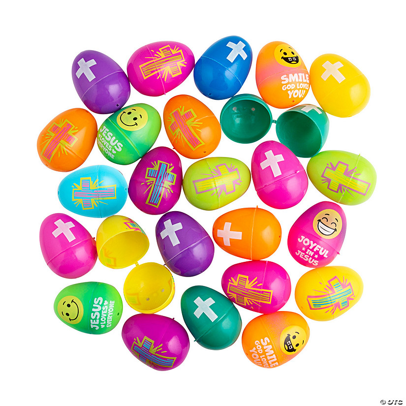 Bulk 360 Pc. Bright Religious Easter Egg Assortment Image