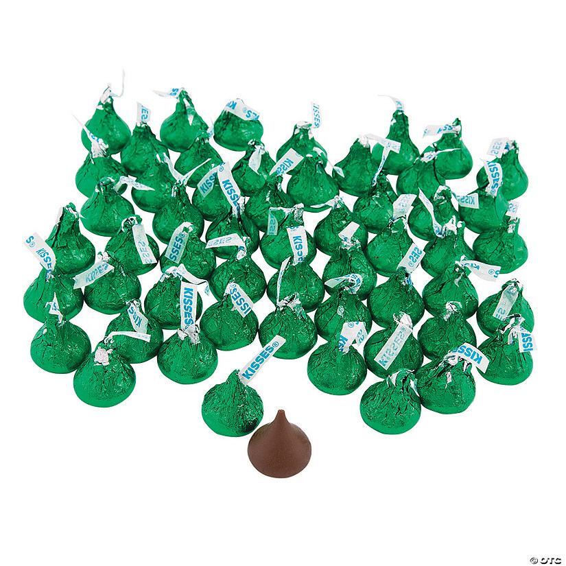 Bulk 400 Pc. Green Hershey&#8217;s<sup>&#174;</sup> Kisses<sup>&#174;</sup> Chocolate Candy Image