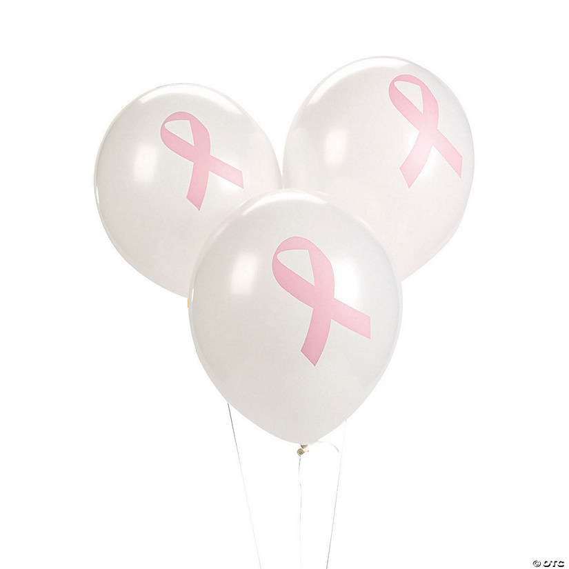 Bulk  48 Pc. Awareness Ribbon 11" Latex Balloons Image