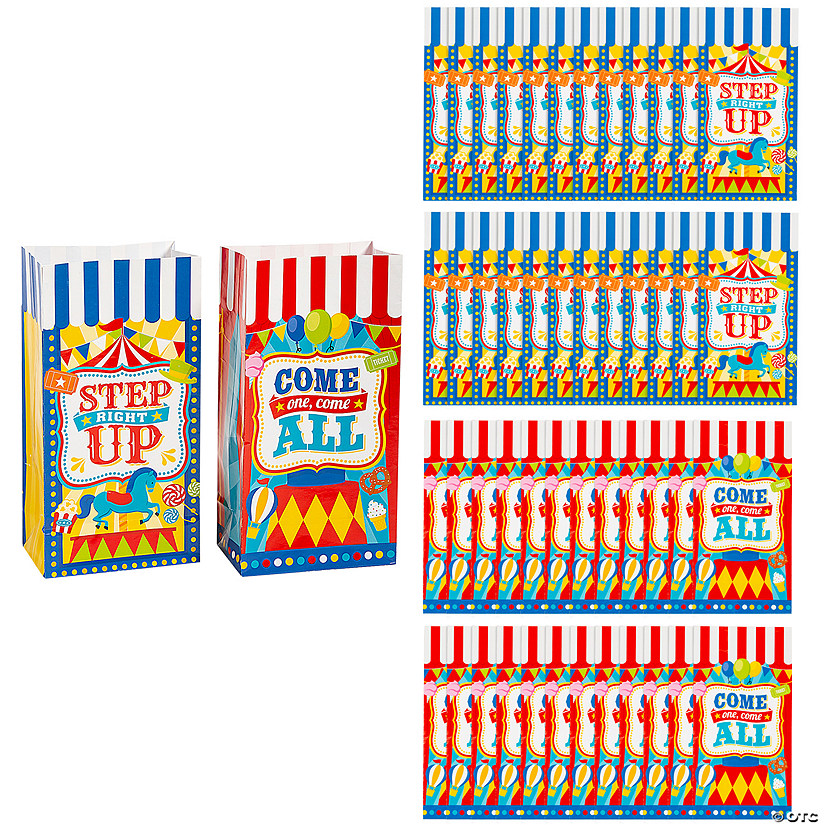 Bulk  48 Pc. Carnival Treat Bags with Stickers Image