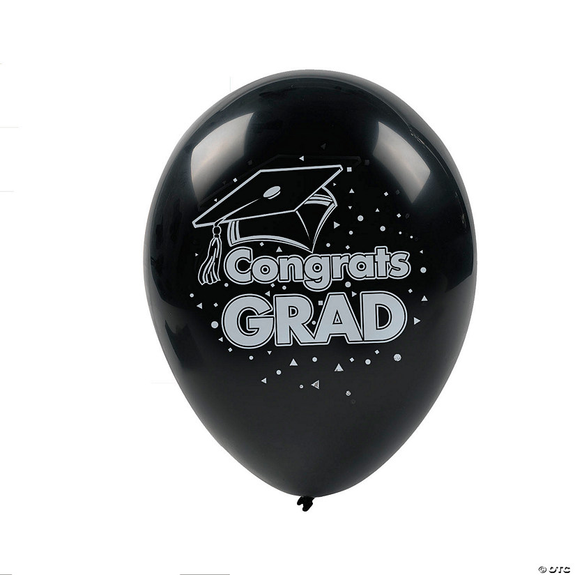 Bulk  48 Pc. Congrats Grad 11" Latex Balloons Image