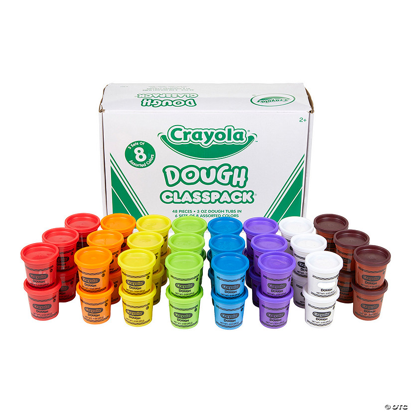 Bulk 48 Pc. Crayola<sup>&#174;</sup> Dough Tubs Classpack<sup>&#174; </sup>- 8 Colors per pack Image