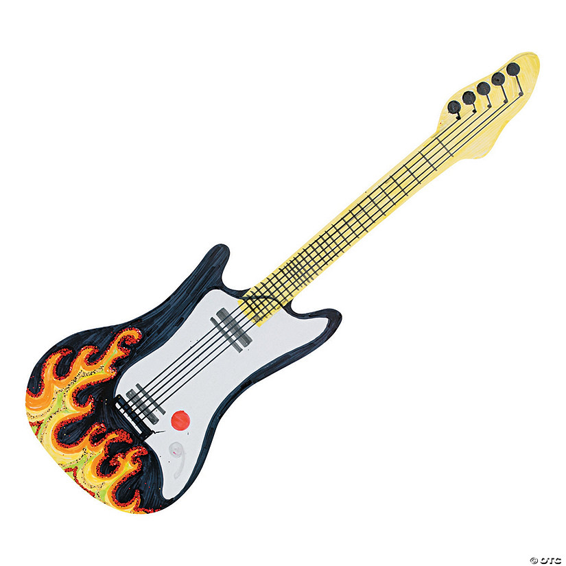 Bulk 48 Pc. DIY Cardstock Music Guitars Image