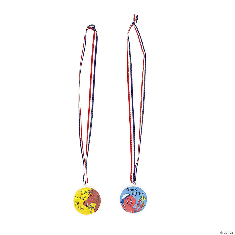 Bulk 48 Pc. DIY Plastic Medals Image