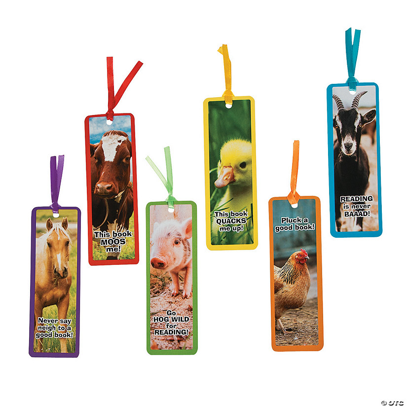 Bulk 48 Pc. Farm Animal Bookmarks Image