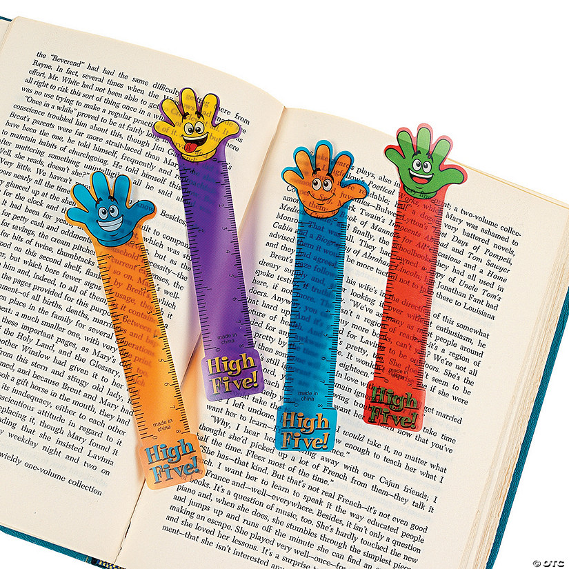 Bulk 48 Pc. High Five Ruler Bookmarks Image