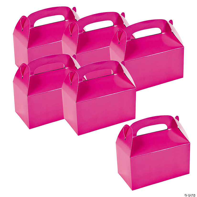 Bulk 48 Pc. Hot Pink Favor Boxes Image