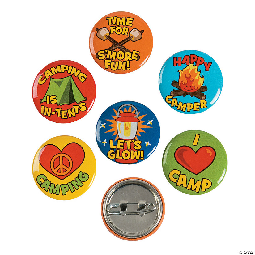 Bulk 48 Pc. I Love Camp Mini Buttons Image