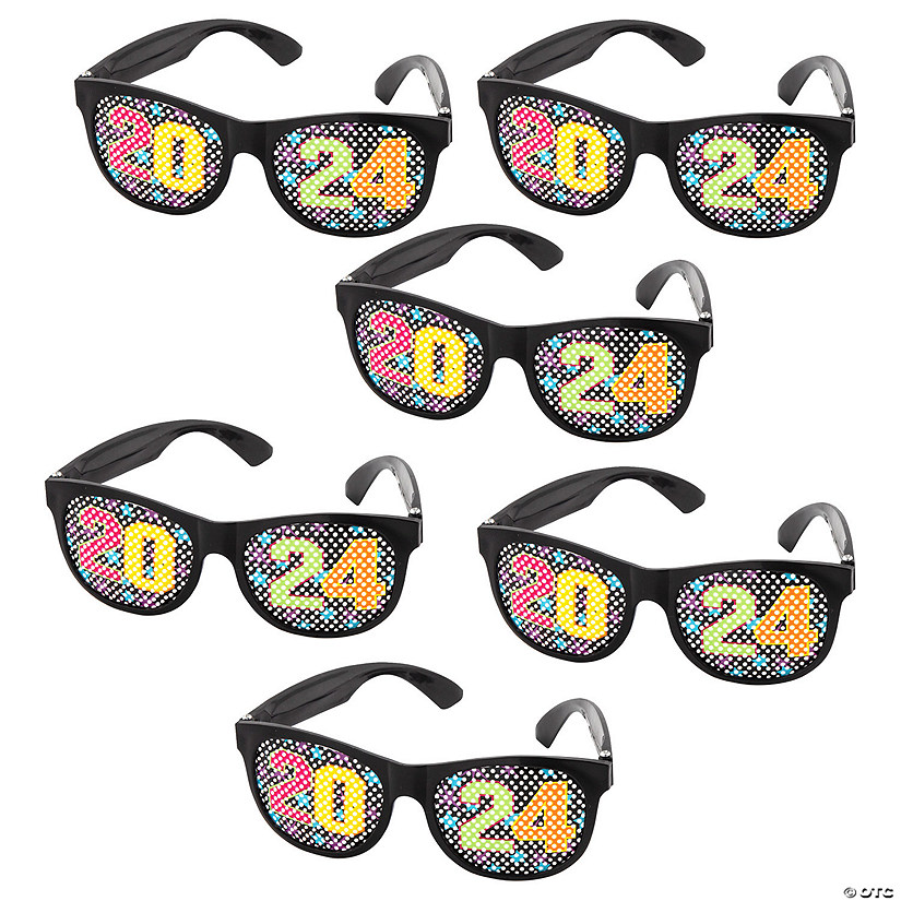 Bulk 48 Pc. Kids 2024 Pinhole Glasses Image