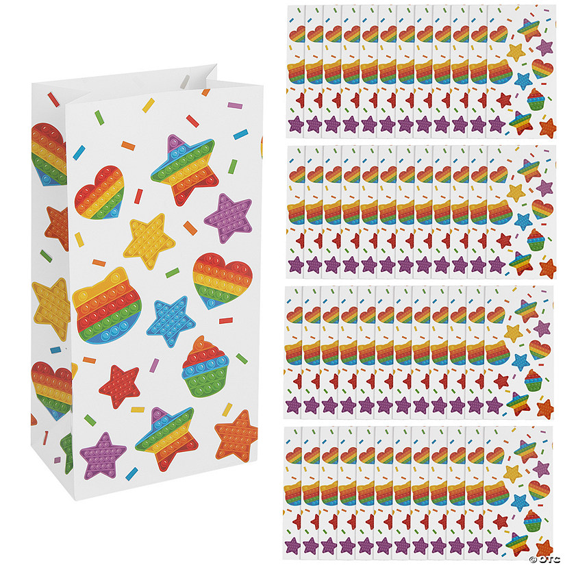 Bulk  48 Pc. Lotsa Pops Treat Bags with Stickers Image