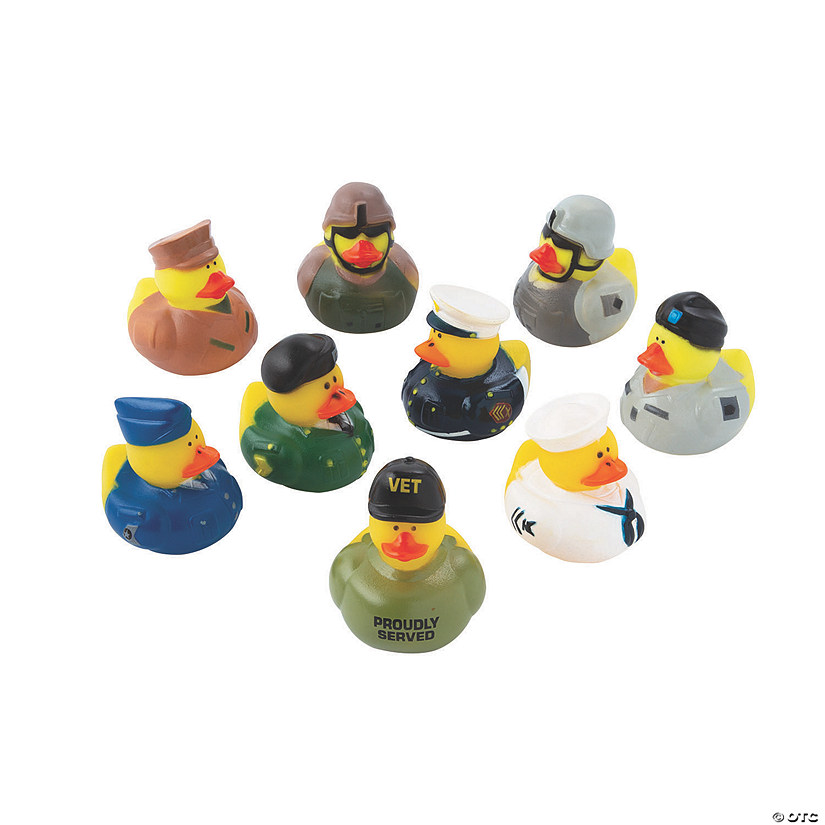 Bulk 48 Pc. Military Rubber Ducks Assortment Image