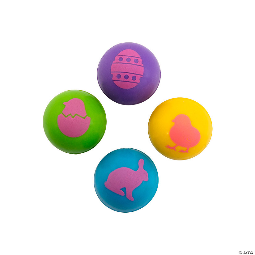 Bulk 48 Pc. Mini Easter Brights Bouncy Balls Image