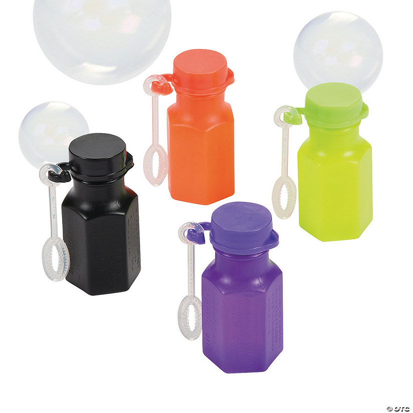 Bulk 48 Pc. Mini Halloween Bubble Bottles Image