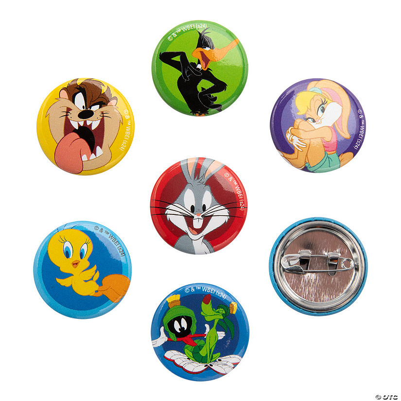 Bulk 48 Pc. Mini Looney Tunes&#8482; Buttons Image