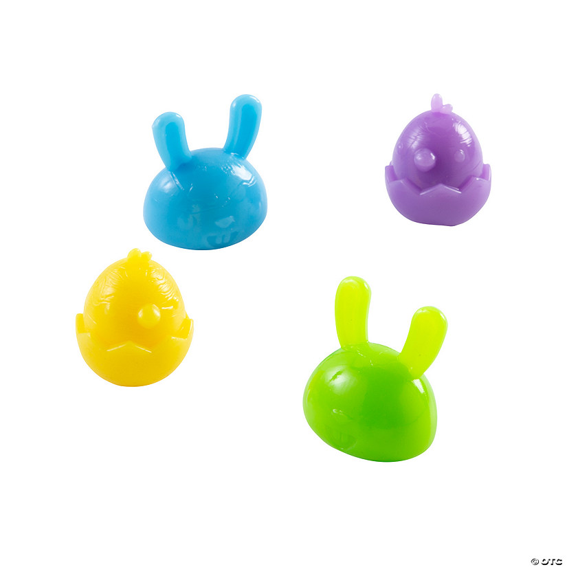 Bulk 48 Pc. Mini Sticky Pastel Easter Characters Image