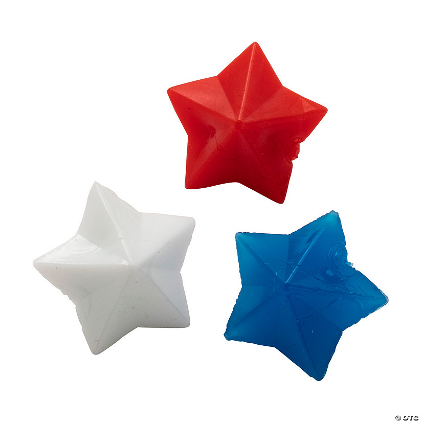 Bulk  48 Pc. Mini Sticky Patriotic Stars Image