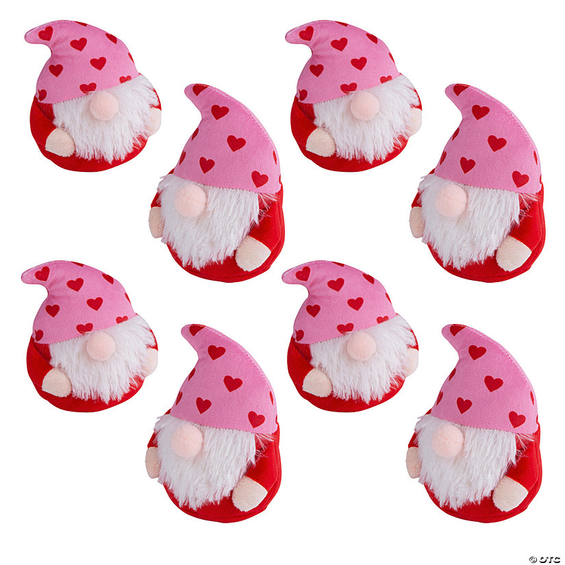 Bulk 48 Pc. Mini Valentine&#8217;s Day Stuffed Gnomes Image