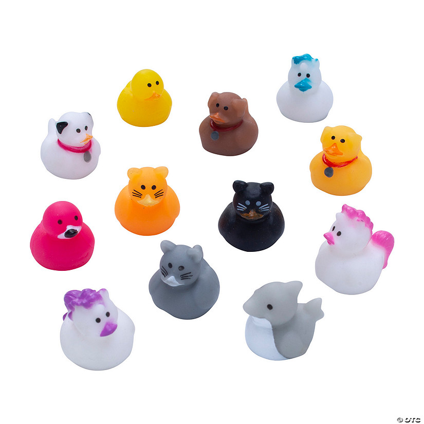 Bulk 48 Pc. Mystery Micro Quackers Rubber Duck Blind Bags Image