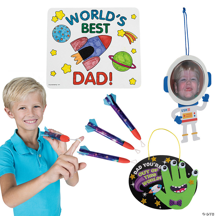 Bulk 48 Pc. Out of This World Father&#8217;s Day Craft & Activities Kit Image