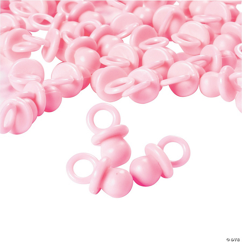 Bulk  48 Pc. Pastel Pink Opaque Pacifier Favors Image