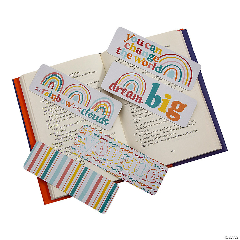 Bulk 48 Pc. Rainbow Bookmarks Image