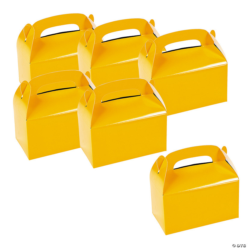Bulk 48 Pc. Yellow Favor Boxes Image