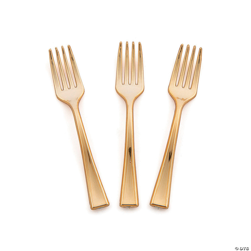 Bulk 50 Ct. Metallic Mini Forks Image