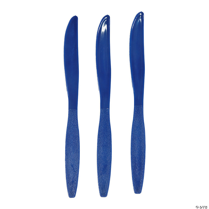 Bulk  50 Ct. Navy Blue Plastic Knives Image