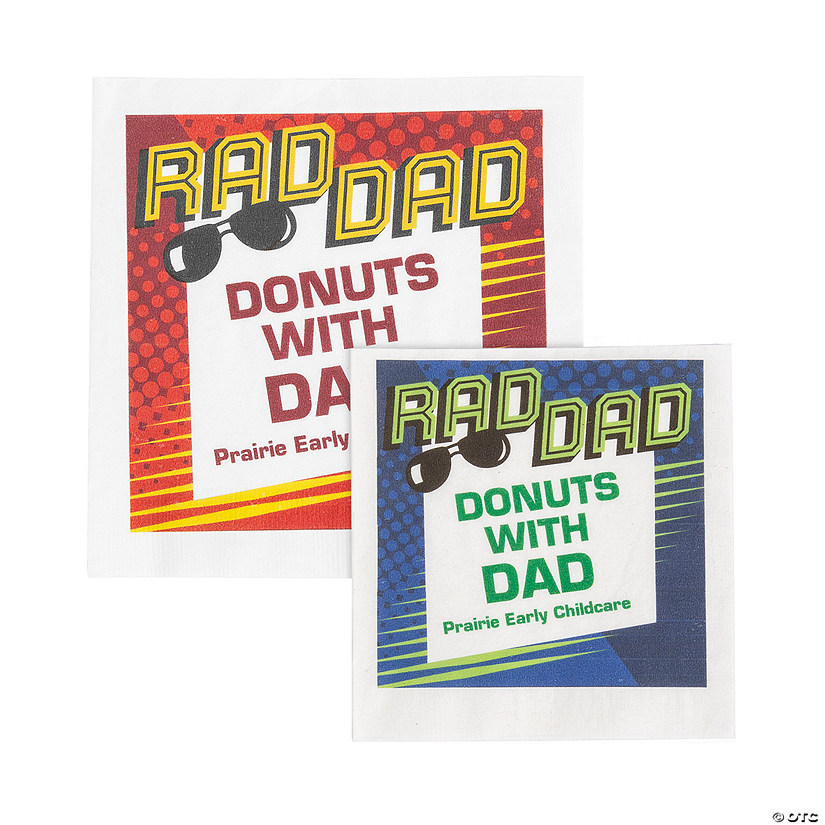 Bulk 50 Ct. Personalized Father&#8217;s Day Rad Dad Napkins Image