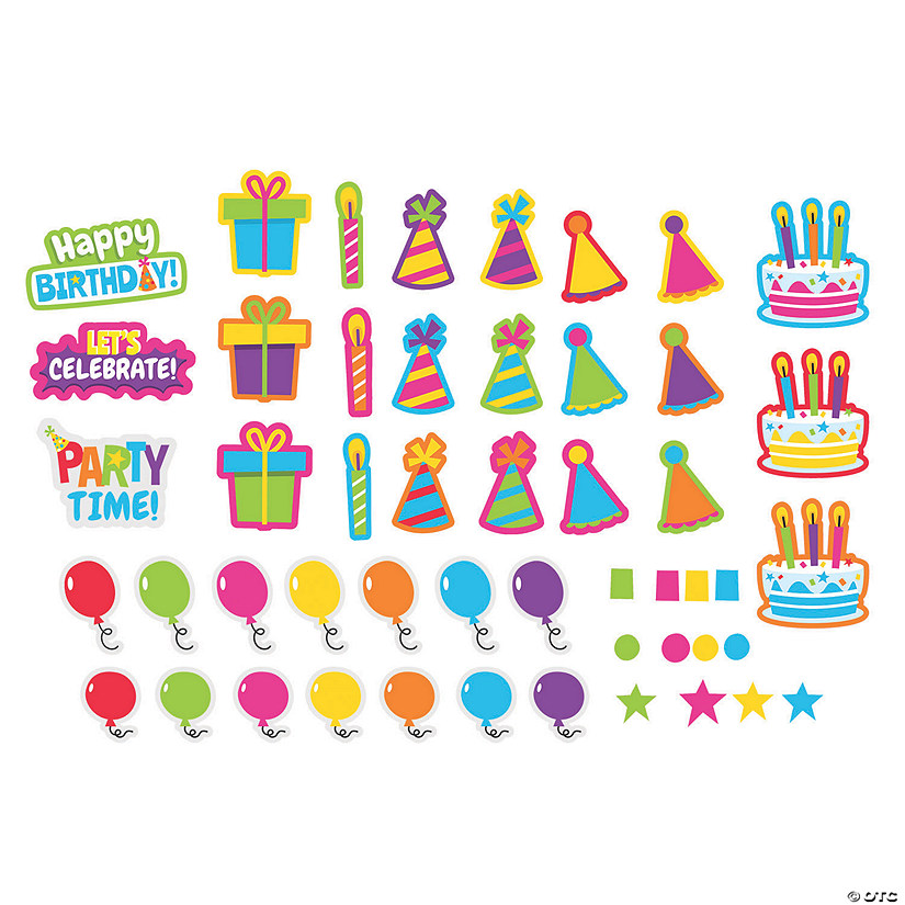 Bulk 50 Pc. Birthday Cutout Kit Image