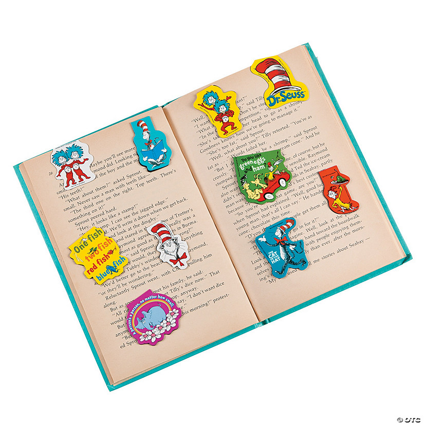 Bulk 50 Pc. Dr. Seuss&#8482; Bookmark Magnets Image