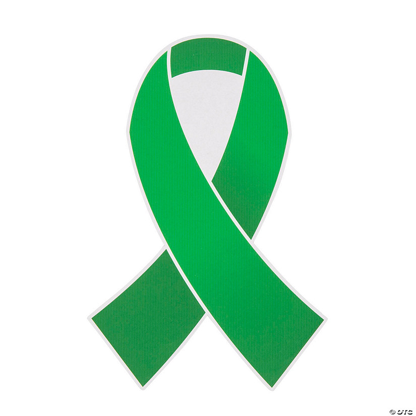 Bulk 50 Pc. Green Ribbon Cutouts Image