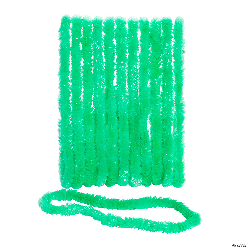 Bulk 50 Pc. Green School Spirit Plastic Leis Image
