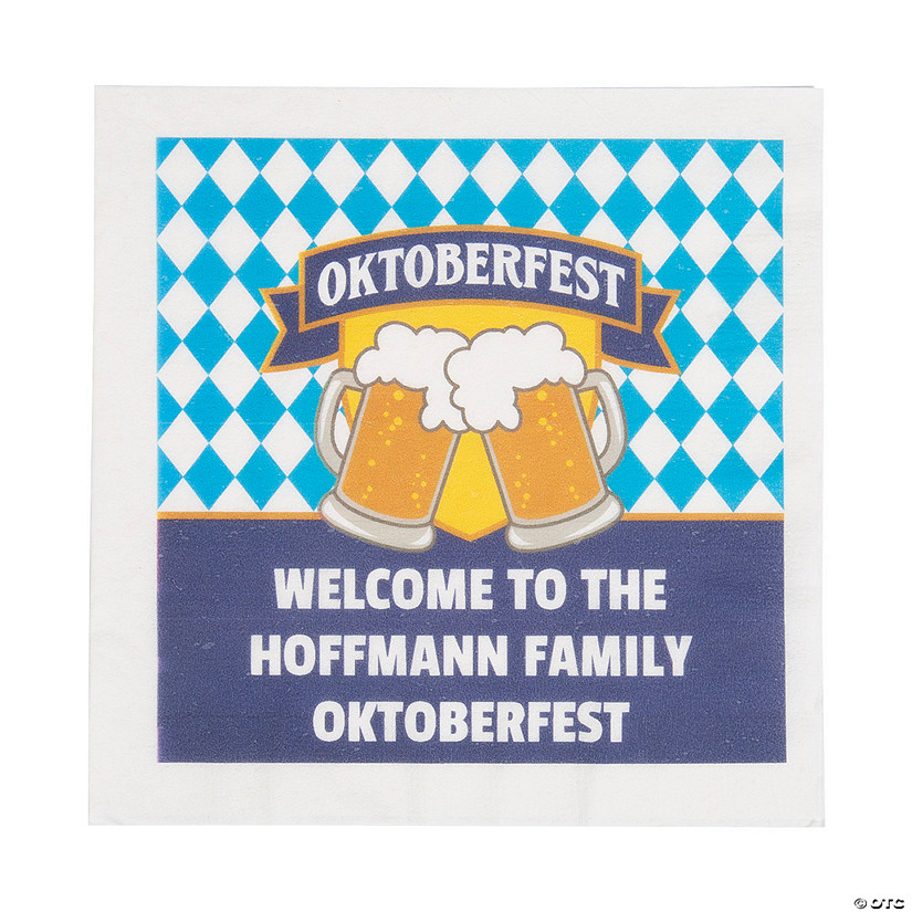 Bulk 50 Pc. Personalized Oktoberfest Napkins Image