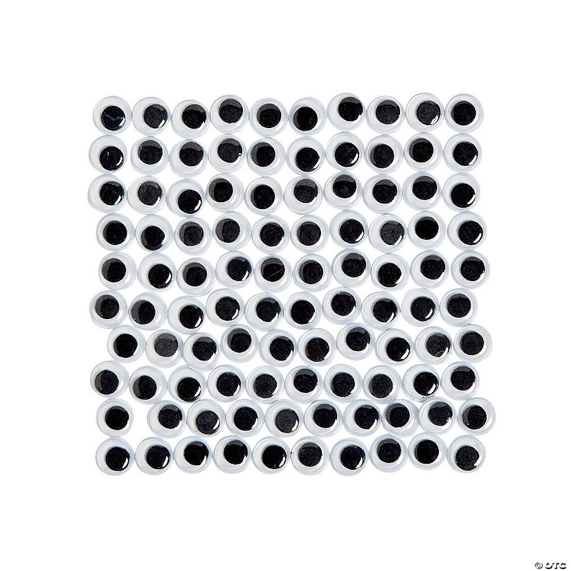 Bulk 500 Pc. 8mm Black Googly Eyes Image