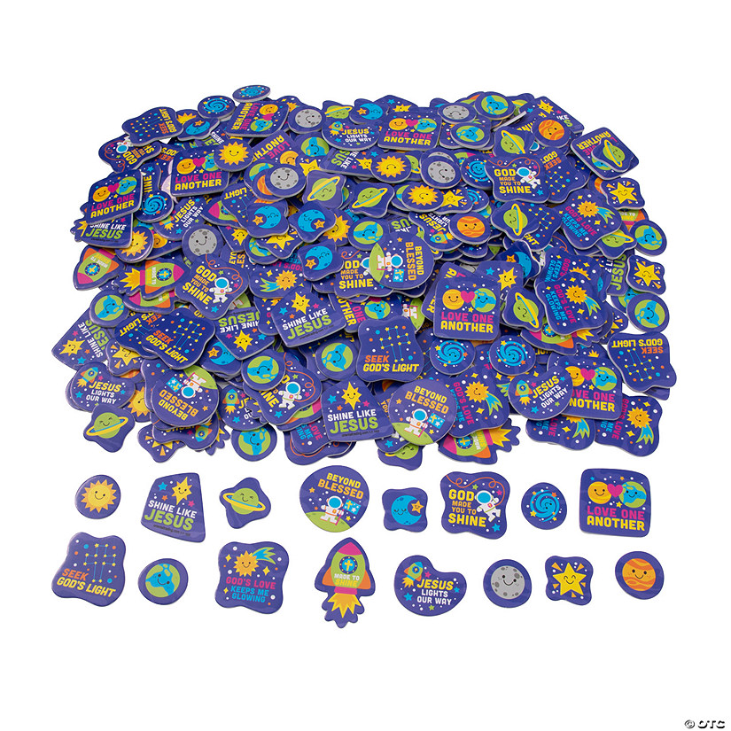 Bulk 500 Pc. Outer Space VBS Self-Adhesive Foam Shapes Image