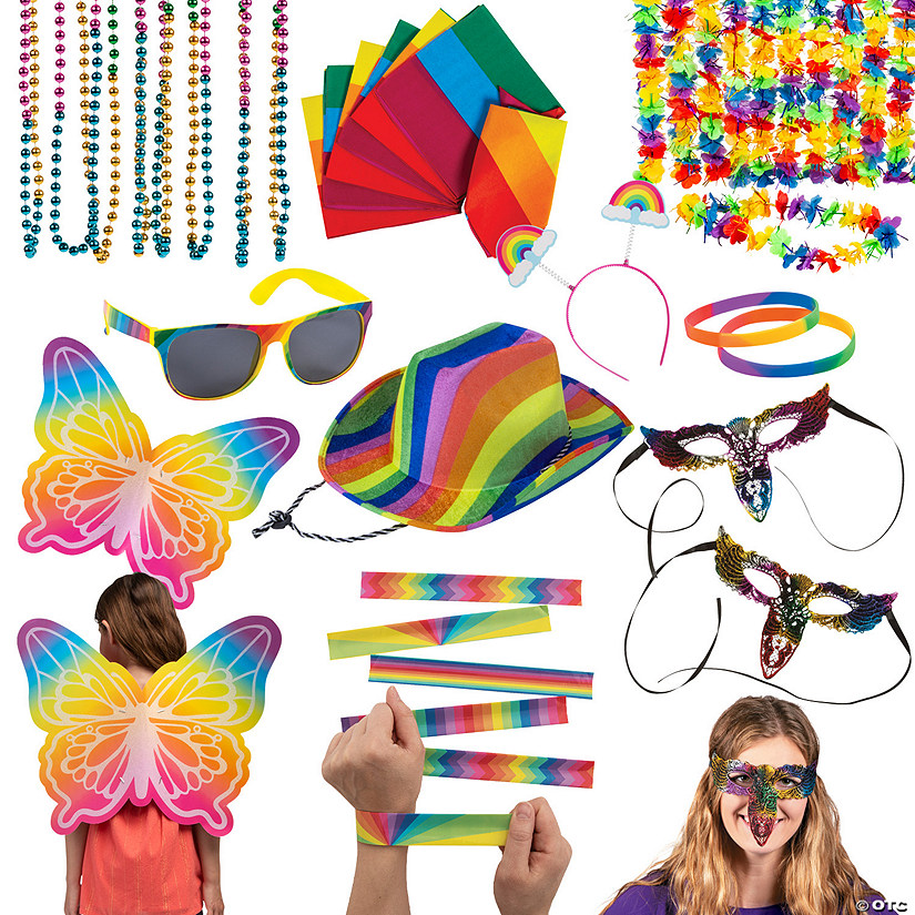 Bulk 504 Pc. Ultimate Rainbow Apparel Kit Image
