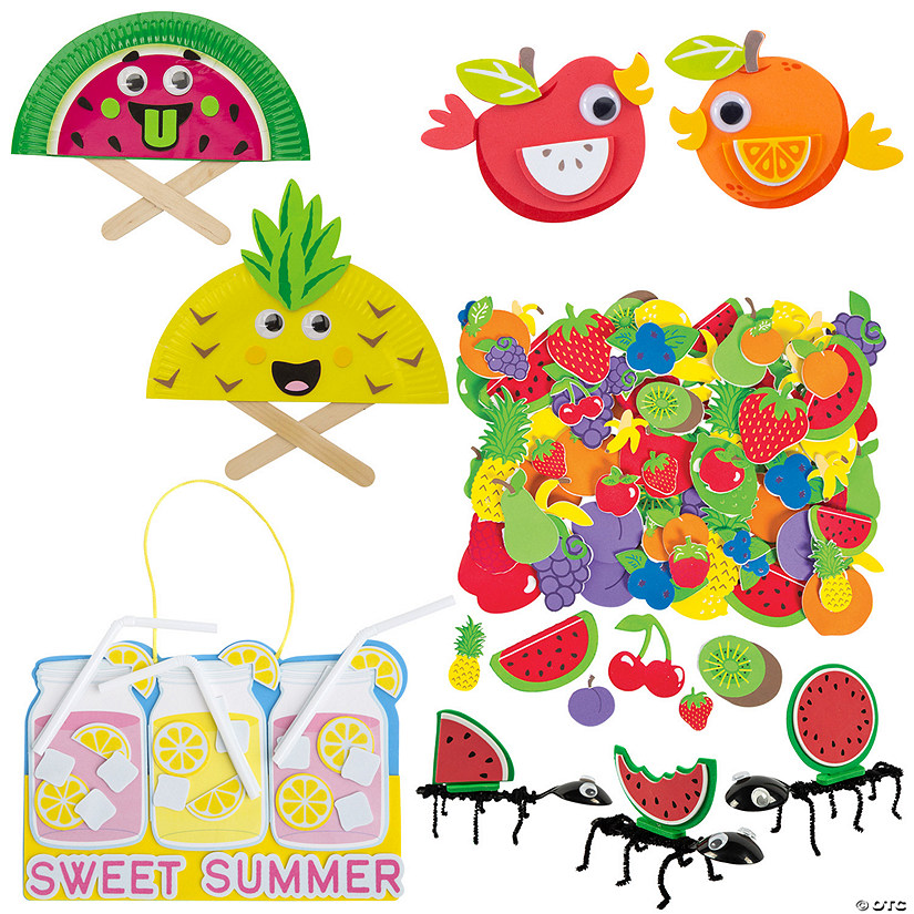Bulk 548 Pc. Summer Snacks Craft Kit Assortment &#8211; Makes 48 Image