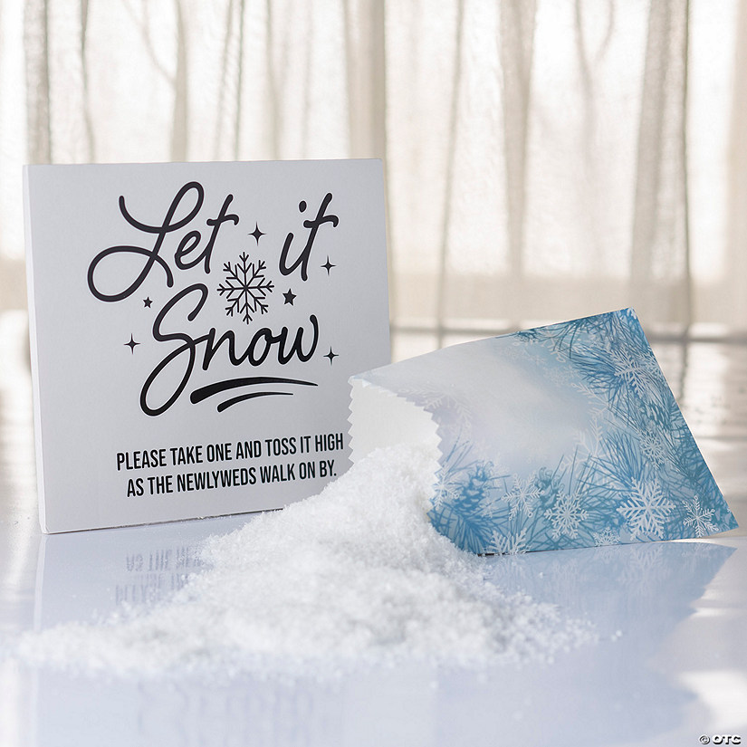 Bulk 56 Pc. Let it Snow Winter Wedding Send-Off Kit for 50 Image